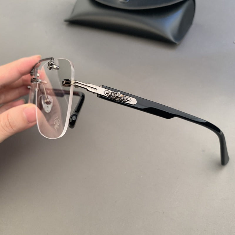 CHH Chrome Hearts Glasses Pure Titanium Vintage Frameless Myopia Frames
