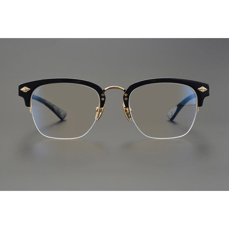 CHH Chrome Hearts Glasses square thick frame half frame myopia glasses frame
