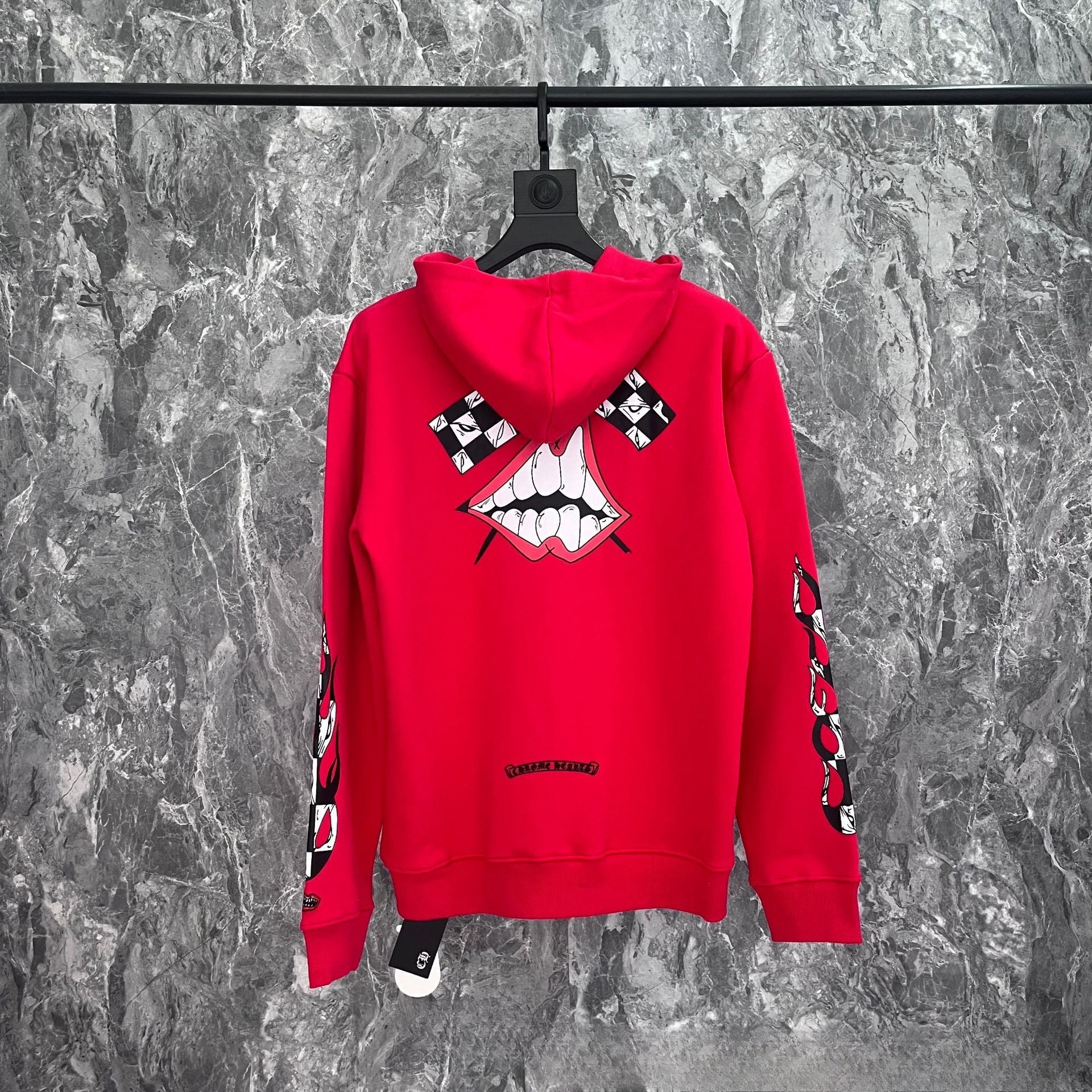 CHH Chrome Heart Hoodie Crowe Mattyboy Graffiti terry cotton hooded zipper