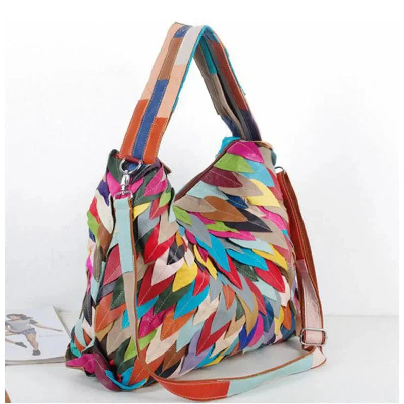 Mosaic Leaves Handbag