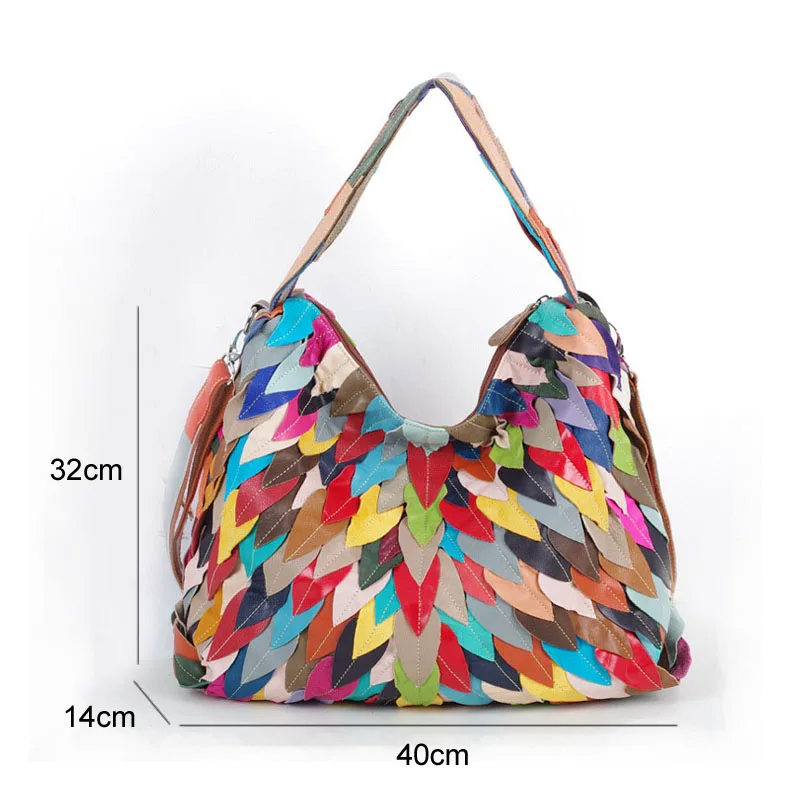 Mosaic Leaves Handbag