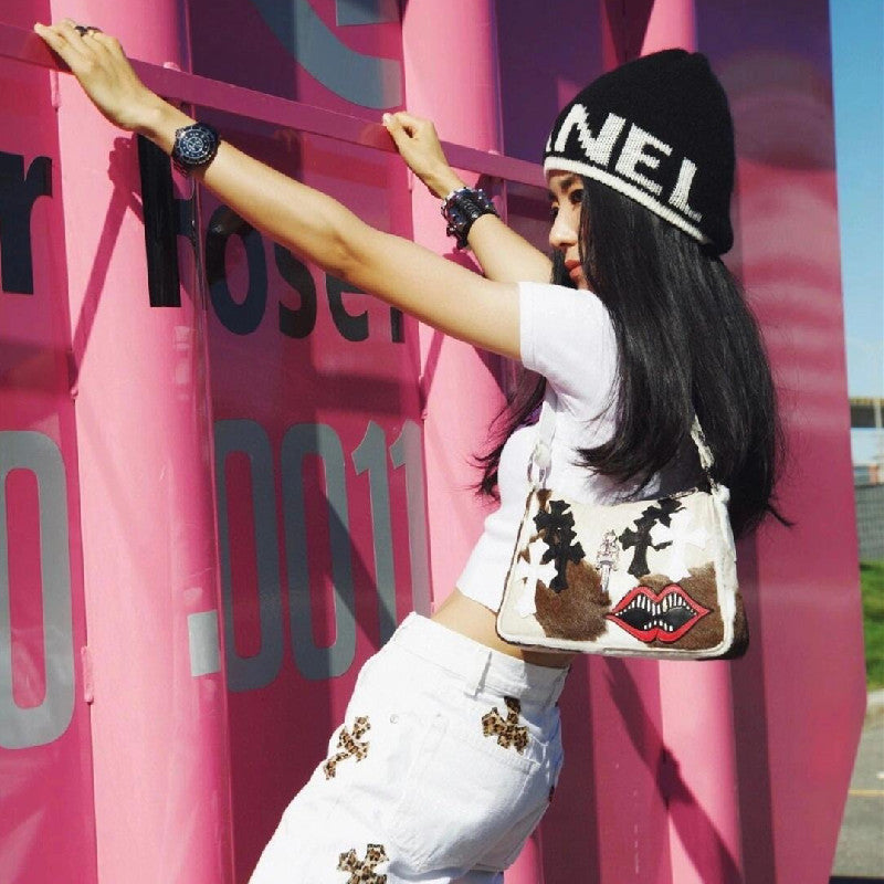 Chh Chrome Heart Leather Bag Autumn/Winter Underarm Bag