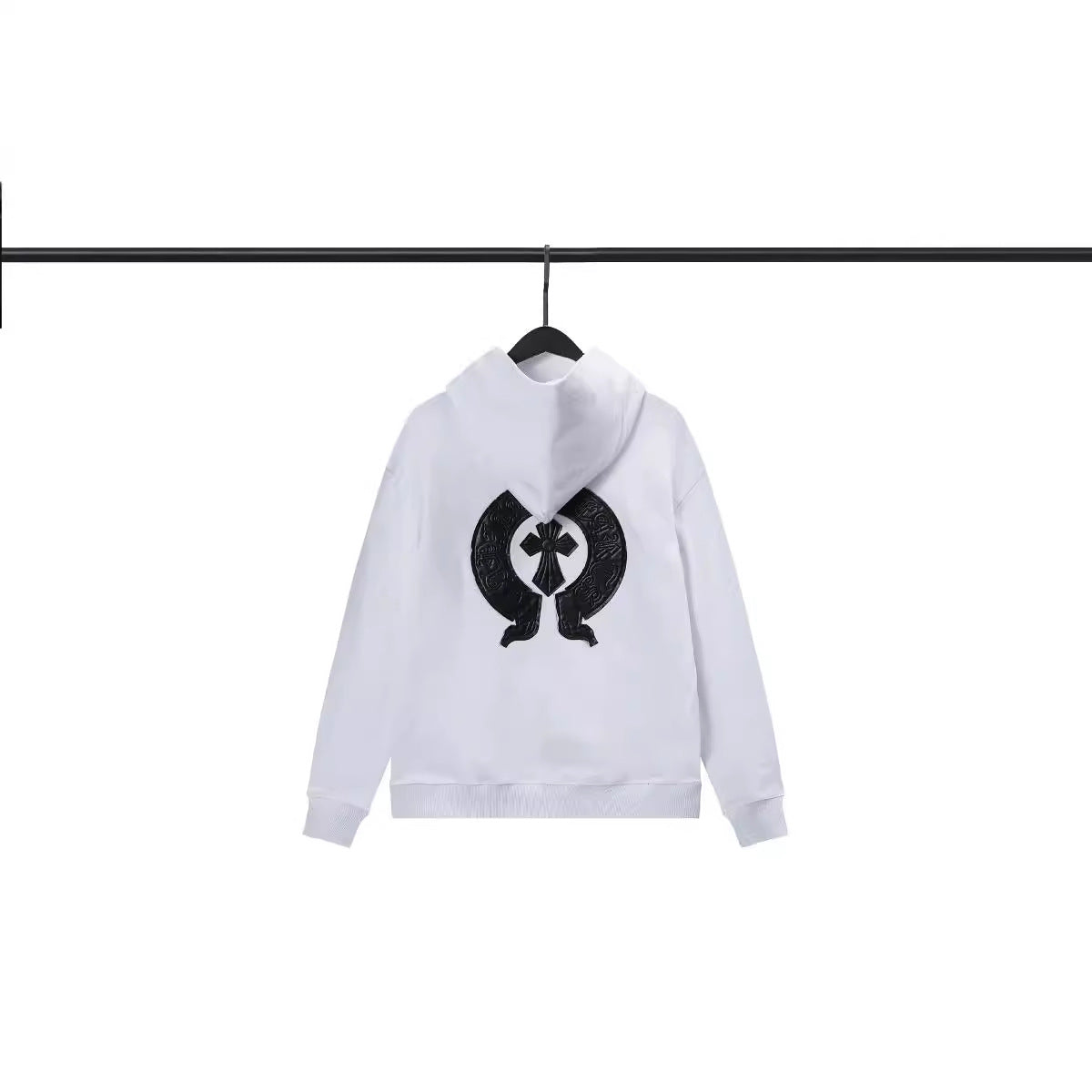 CHH Chrome Heart Hoodie Crowe hooded sweater cross cardigan loose terry jacket