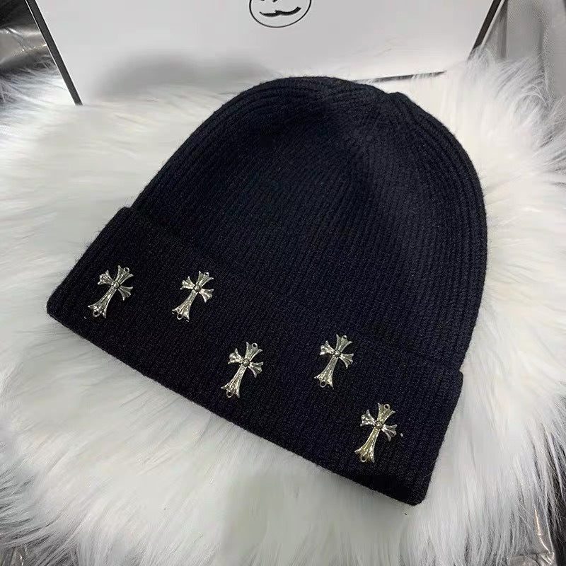 Chh Chrome Heart Beanie Knitted Hat Autumn Winter