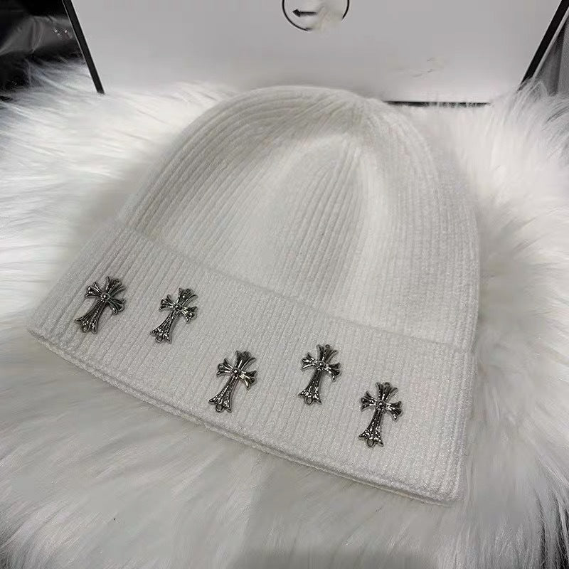 Chh Chrome Heart Beanie Knitted Hat Autumn Winter