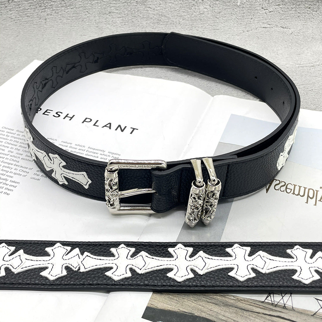 Chh Chrome Heart Belt Sacred Sword Cross Belt