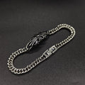 Chrome Hearts curved cross flower S925 bracelet