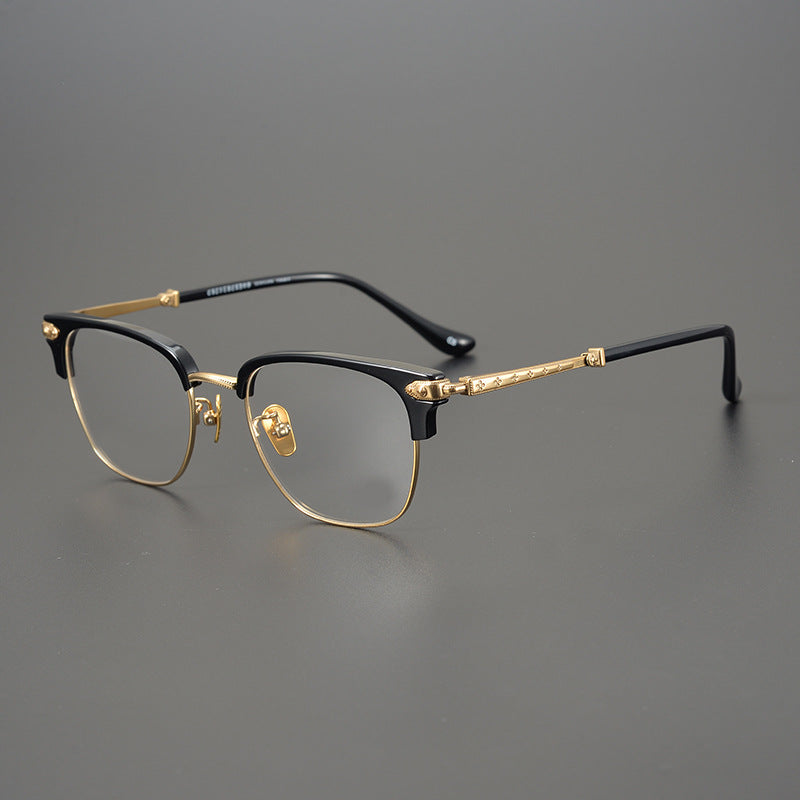 CHH Chrome Hearts Glasses Versatile Ultra Light Titanium Business Glasses Frame