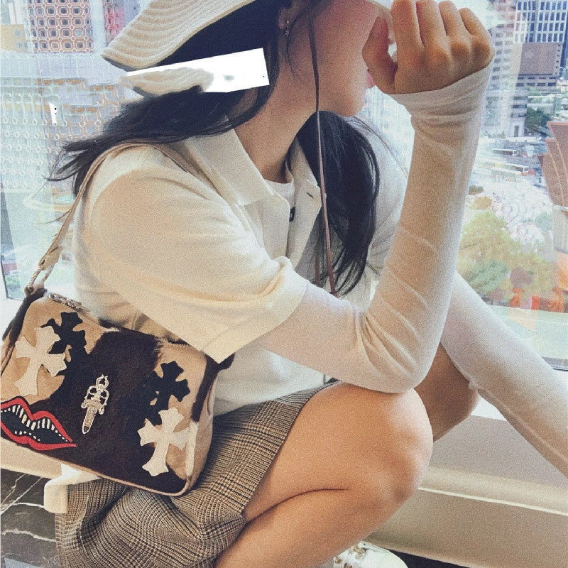 Chh Chrome Heart Leather Bag Autumn/Winter Underarm Bag