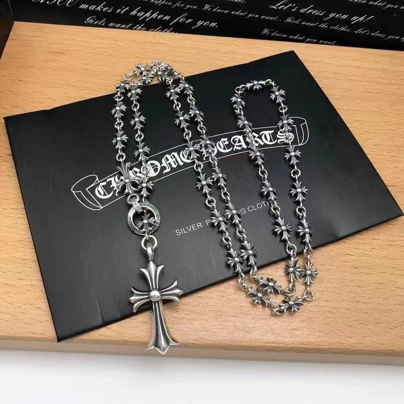 chrome hearts S925 silver cross flower