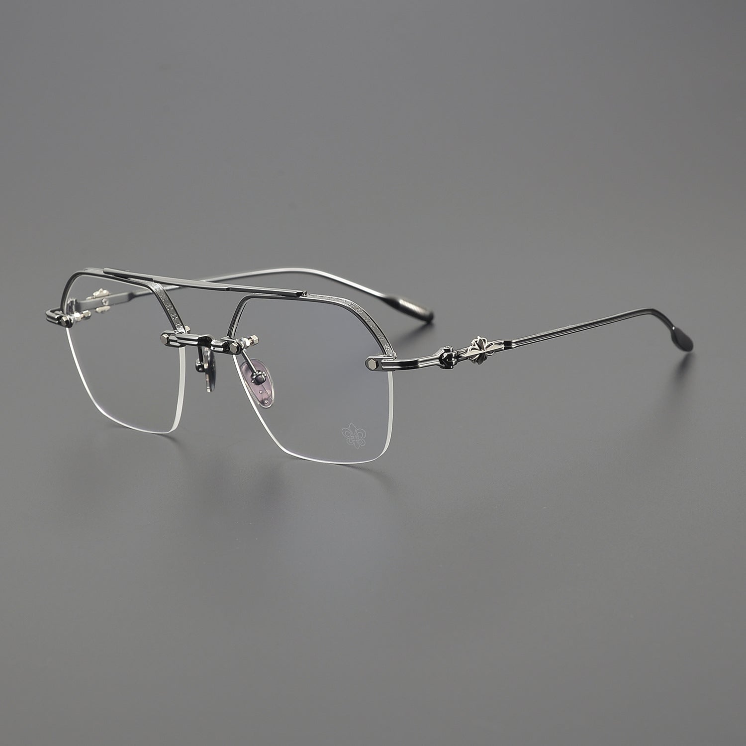 CHH Chrome Hearts Glasses Vintage gold rimless myopia frames