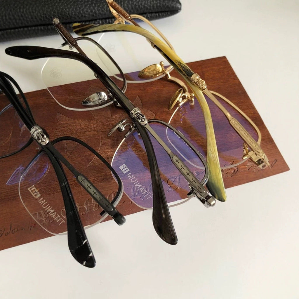 CHH Chrome Hearts Glasses Simple and stylish frameless titanium frame
