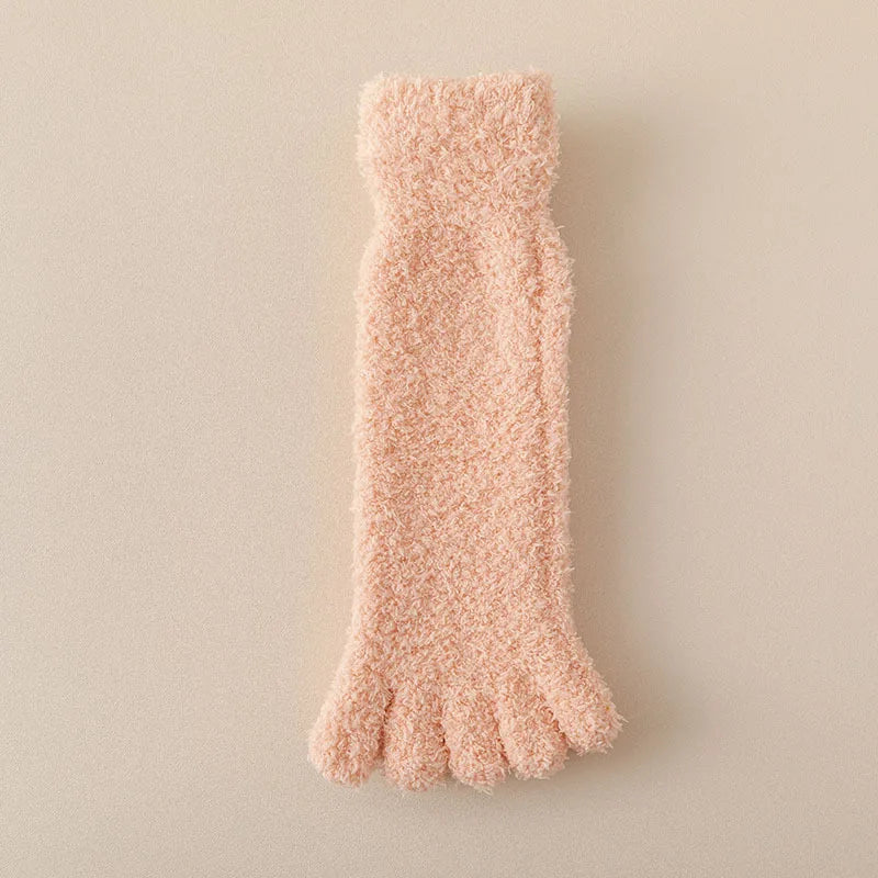 Plush Fleece Toe Socks