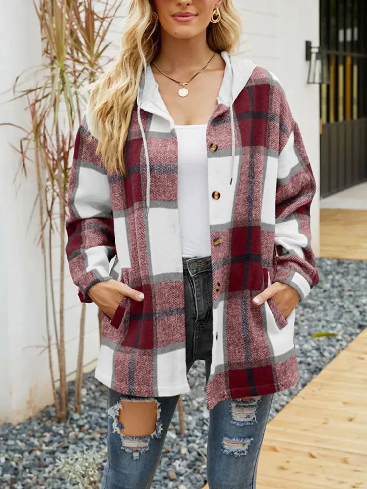3Leaves Classic Plaid Hoodie