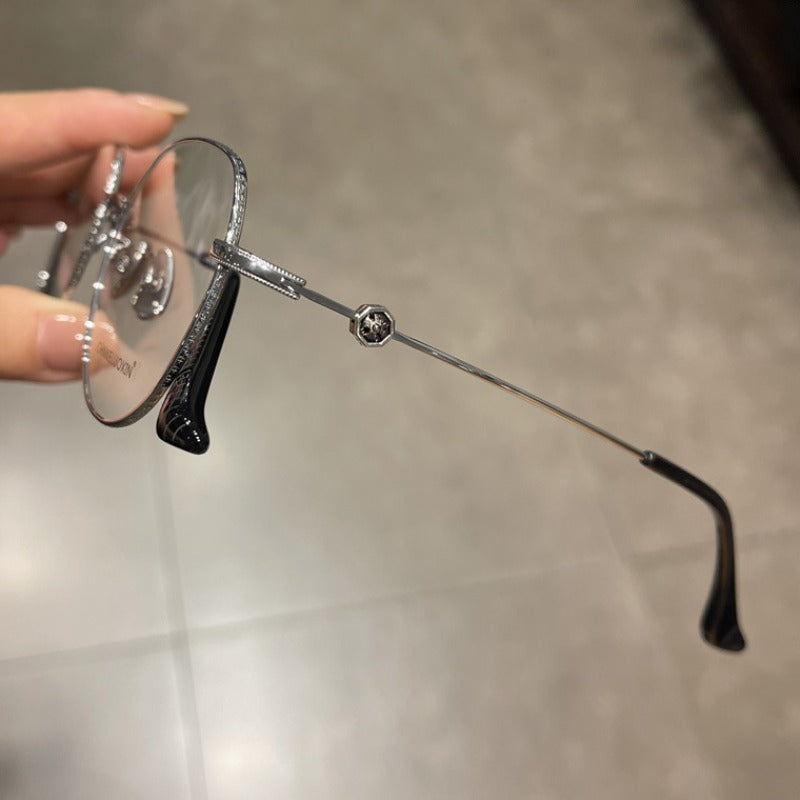 CHH Chrome Hearts Glasses Pure Titanium Ultra Light Retro Myopia Glasses Frame