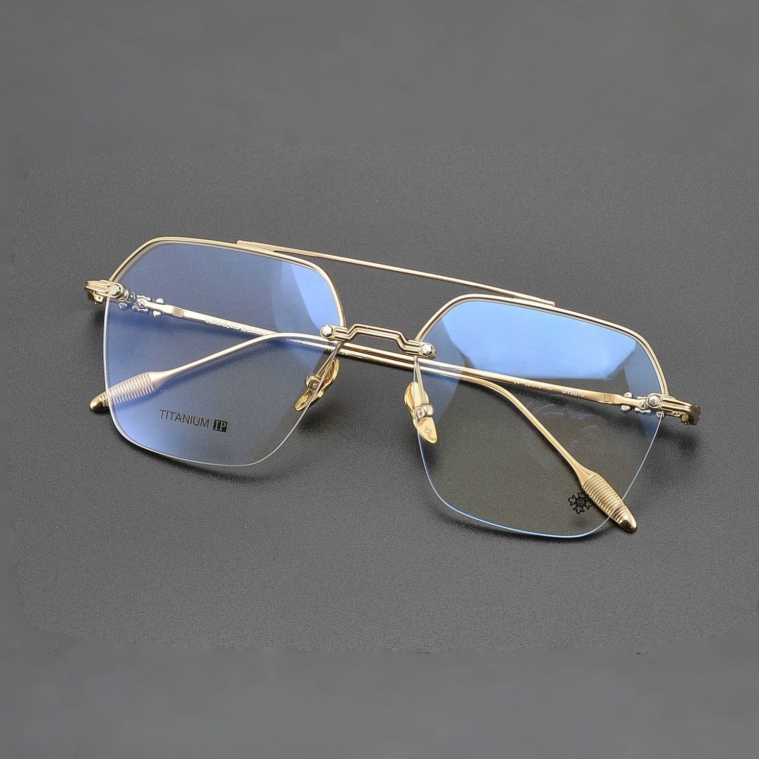 CHH Chrome Hearts Glasses Versatile Vintage Ultra Light Titanium Frame Myopia Frame