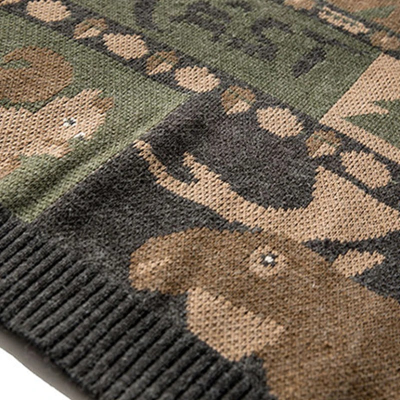 3Leaves Forest Friends Vintage Sweater